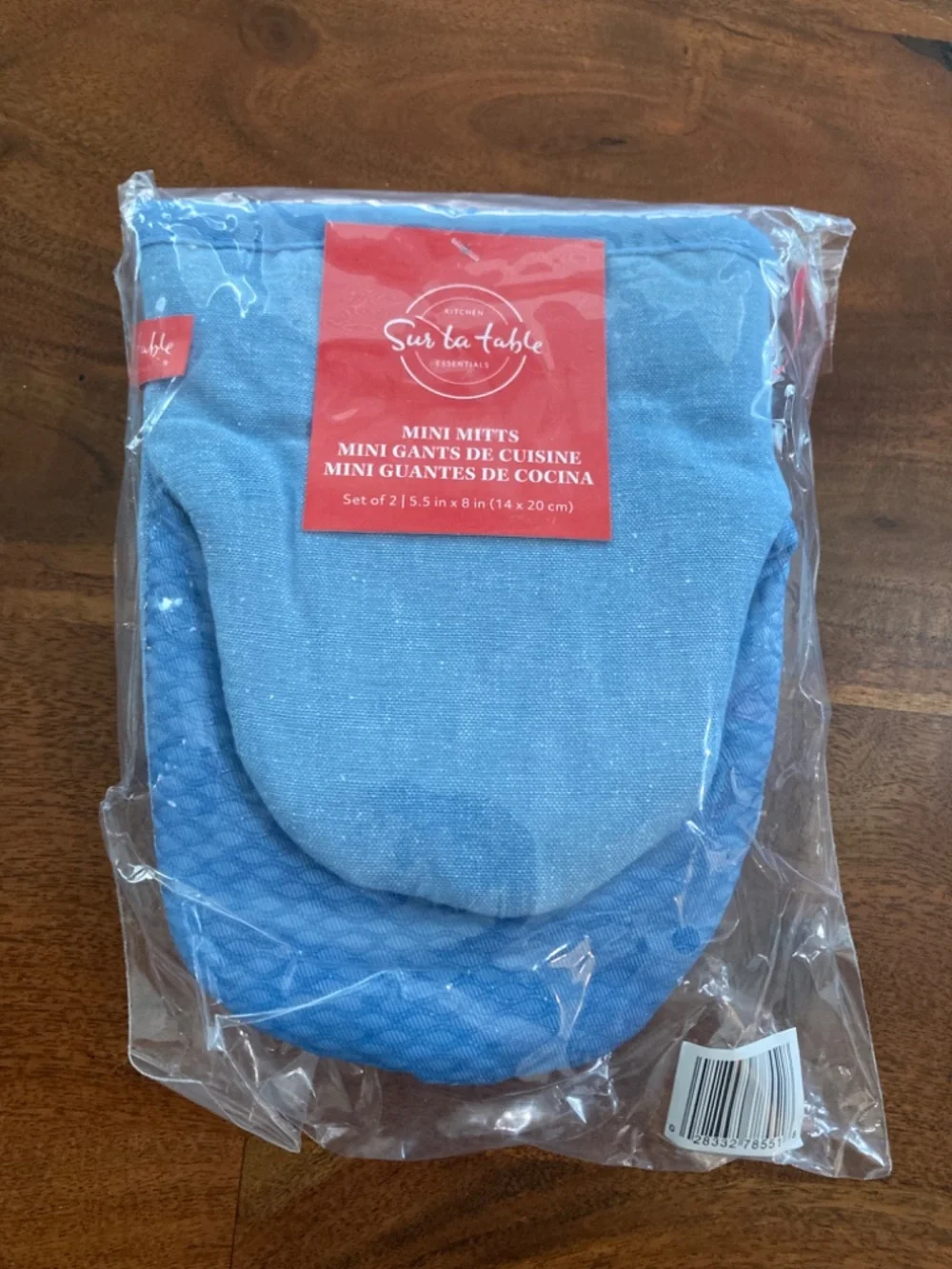 NEW Sur La Table Chambray Mini Oven Gripper (2 Pack)